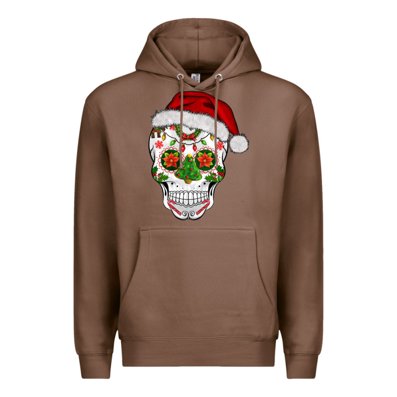 Sugar Skull  Christmas Premium Hoodie by BarkalooDesign | Teevron