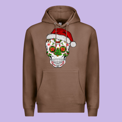 Sugar Skull  Christmas Premium Hoodie Designed By Barkaloodesign