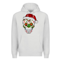 Dove Grey sugar skull  christmas Premium Hoodie - BarkalooDesign