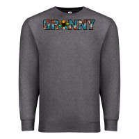 Charcoal Heather granny cowhide sunflower Premium Sweatshirt - Jasminsmagicworld