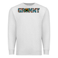 Oatmeal Heather granny cowhide sunflower Premium Sweatshirt - Jasminsmagicworld