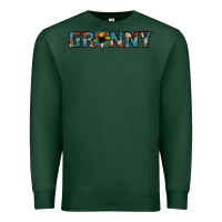 Sports Green granny cowhide sunflower Premium Sweatshirt - Jasminsmagicworld