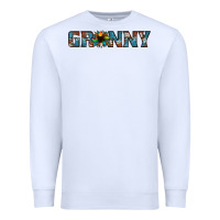 White granny cowhide sunflower Premium Sweatshirt - Jasminsmagicworld