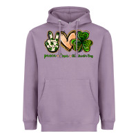 Lavender peace love st.patrick's day Heavyweight Hoodie - Jasminsmagicworld