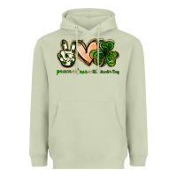 Matcha peace love st.patrick's day Heavyweight Hoodie - Jasminsmagicworld