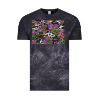 Cloud Black mardi gras celebration pattern Vintage Tee - CowhideDigitalArt