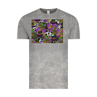 Cloud Rock mardi gras celebration pattern Vintage Tee - CowhideDigitalArt