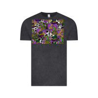 Vintage Black mardi gras celebration pattern Vintage Tee - CowhideDigitalArt