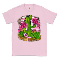 Bubblegum Pink breast cancer cactus Classic Tee - FaDigitalArtStudio