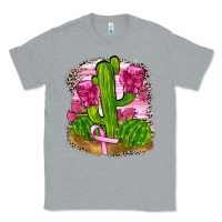 Heather Grey breast cancer cactus Classic Tee - FaDigitalArtStudio