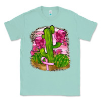Seafoam breast cancer cactus Classic Tee - FaDigitalArtStudio