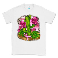 White breast cancer cactus Classic Tee - FaDigitalArtStudio