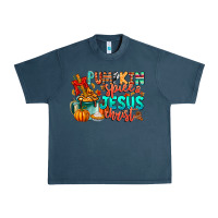 Midnight Navy Pumpkin pie Jesus Christ Urban Heavy Tee - CowhideDigitalArt