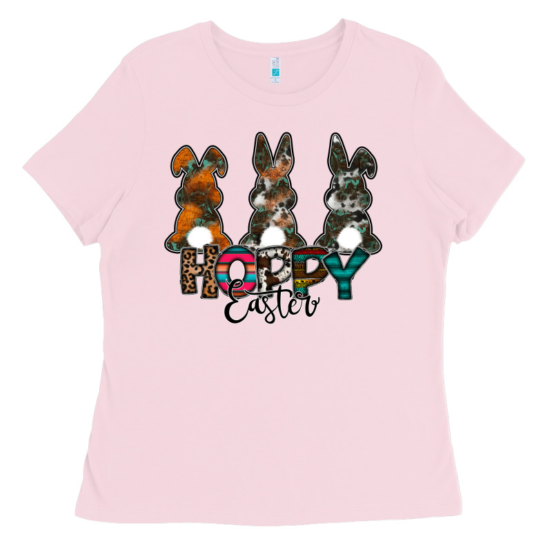 Hoppy Easter Ladies Tee by CowhideDigitalArt | Teevron