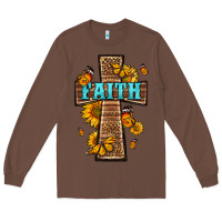 Chestnut Western Faith Cross Butterfly Long Sleeve Tee - LillyAllenDesigns