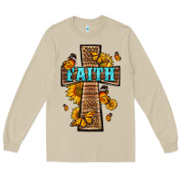 Mushroom Western Faith Cross Butterfly Long Sleeve Tee - LillyAllenDesigns