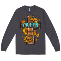 Smoke Western Faith Cross Butterfly Long Sleeve Tee - LillyAllenDesigns