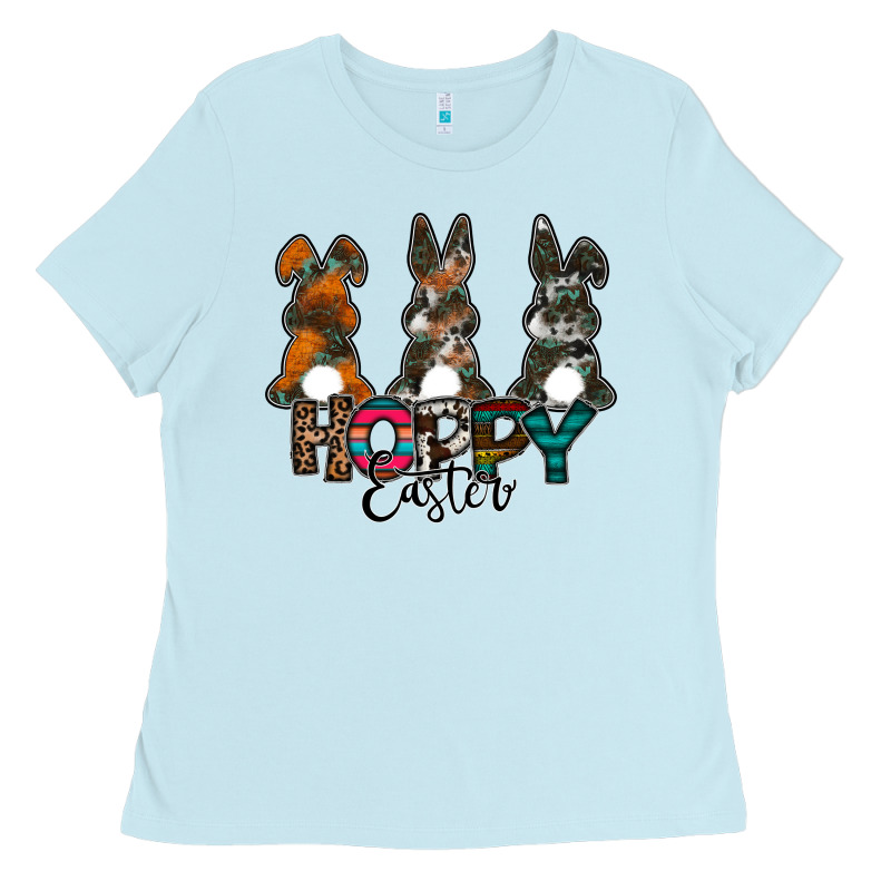 Hoppy Easter Ladies Tee by CowhideDigitalArt | Teevron
