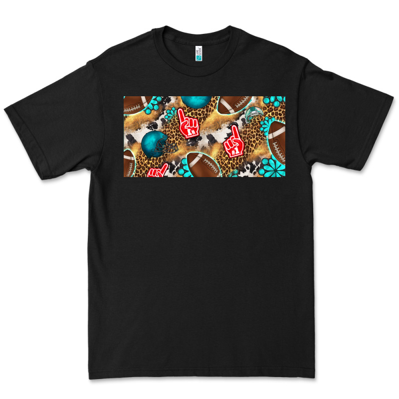 American  Football With Turquoise License Plate Premium Tee by BundleAndBundleShop | Teevron