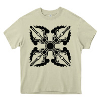 Mossy trippy psychedelic rave sacred geometry Heavy Core Tee - DesigneFamous
