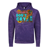 Cloud Purple cowgirls don't crty boots hat sunflowers Vintage Hoodie - Artiststas