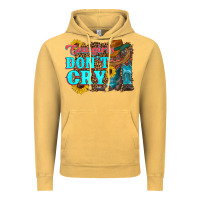 Vintage Mustard cowgirls don't crty boots hat sunflowers Vintage Hoodie - Artiststas