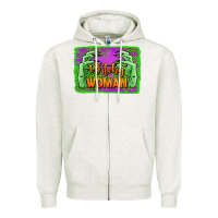 Oatmeal Heather witchy woman hands Zipper Hoodie - Jasminsmagicworld