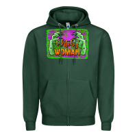 Sports Green witchy woman hands Zipper Hoodie - Jasminsmagicworld