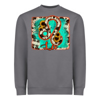 Storm leo turquoise cowhide Heavyweight Sweatshirt - RanaPortraitStore