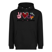 Black peace love nursing Heavyweight Hoodie - Jasminsmagicworld