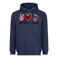 Navy peace love nursing Heavyweight Hoodie - Jasminsmagicworld