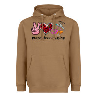 Toasted Coconut peace love nursing Heavyweight Hoodie - Jasminsmagicworld