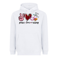 White peace love nursing Heavyweight Hoodie - Jasminsmagicworld