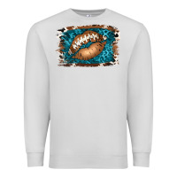 Dove Grey Football Lips Premium Sweatshirt - Jasminsmagicworld