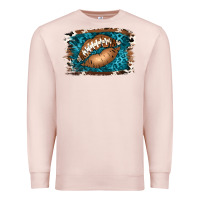 Pale Pink Football Lips Premium Sweatshirt - Jasminsmagicworld