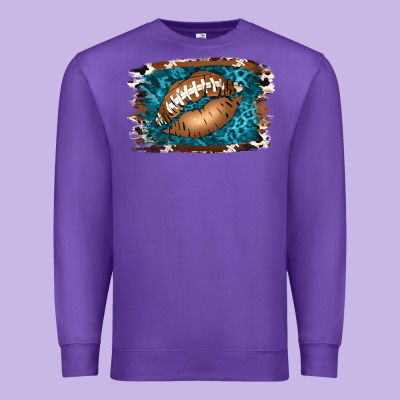 Football Lips Premium Sweatshirt Designed By Jasminsmagicworld