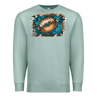 Seafoam Football Lips Premium Sweatshirt - Jasminsmagicworld