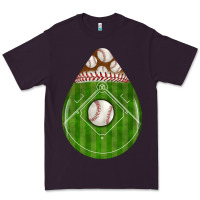 Plum baseball and western roses teardrop Premium Tee - BundleAndBundleShop