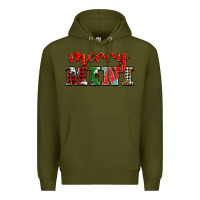 Army Green christmas merry mini Premium Hoodie - BarkalooDesign