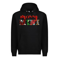 Black christmas merry mini Premium Hoodie - BarkalooDesign