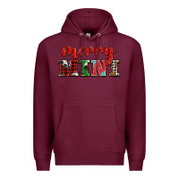 Burgundy christmas merry mini Premium Hoodie - BarkalooDesign