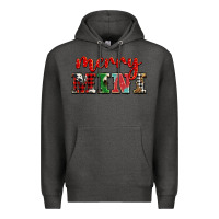 Charcoal Heather christmas merry mini Premium Hoodie - BarkalooDesign