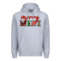 Heather Grey christmas merry mini Premium Hoodie - BarkalooDesign