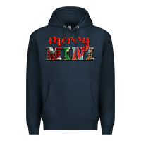 Navy christmas merry mini Premium Hoodie - BarkalooDesign