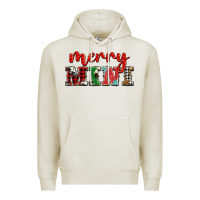 Oatmeal Heather christmas merry mini Premium Hoodie - BarkalooDesign