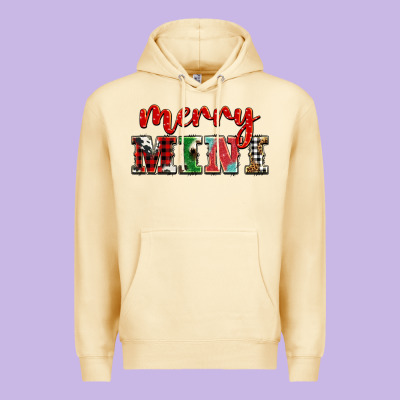 Christmas Merry Mini Premium Hoodie Designed By Barkaloodesign
