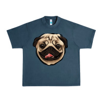 Midnight Navy pug Urban Heavy Tee - Jasminsmagicworld
