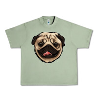 Oil Green pug Urban Heavy Tee - Jasminsmagicworld