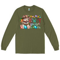 Army Green howdy peeps Long Sleeve Tee - RacoonDesign