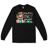Black howdy peeps Long Sleeve Tee - RacoonDesign